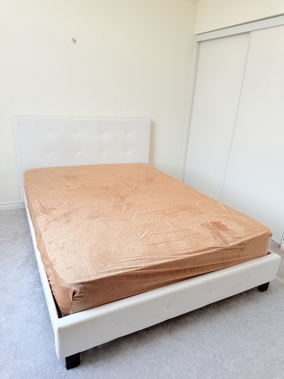Queen Size Bed Frame - White