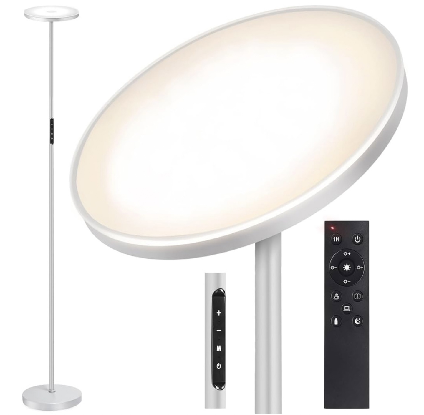 LED Floor Lamp - Silver