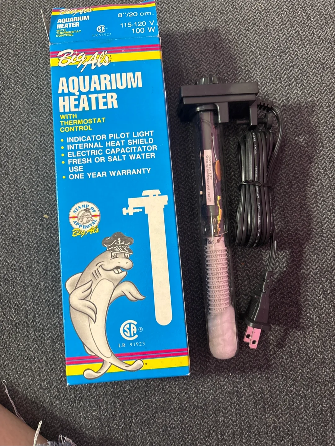 Big Al's Aquarium Heater - 8"/20cm, 100W thumbnail