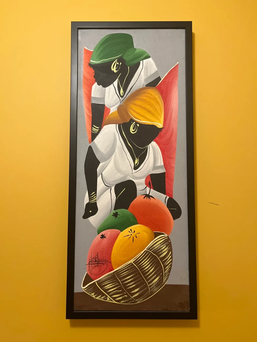 Framed Painting - Women Harvesting Fruit thumbnail