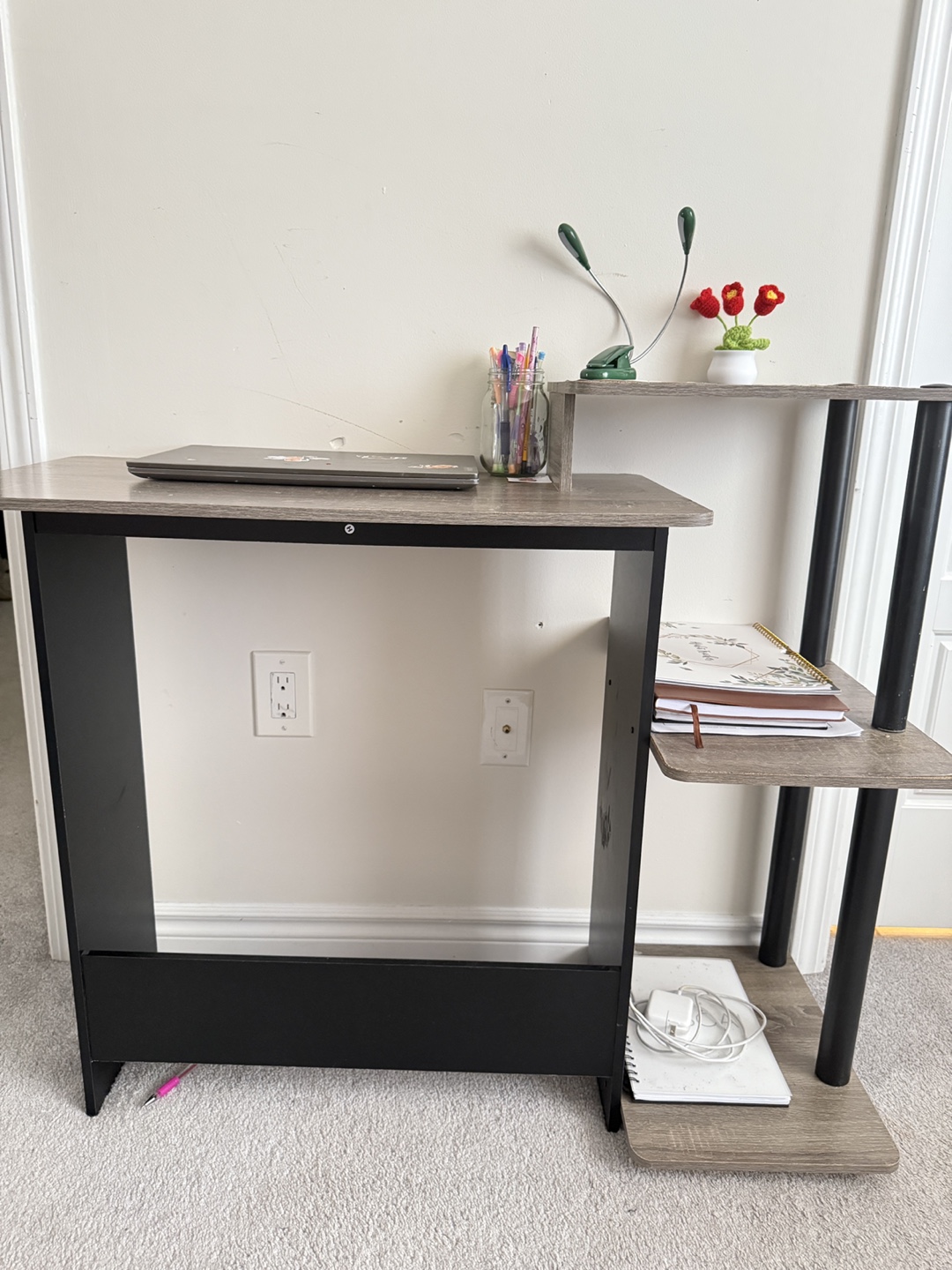 Computer Desk with Shelves - Great Condition! - photo 3