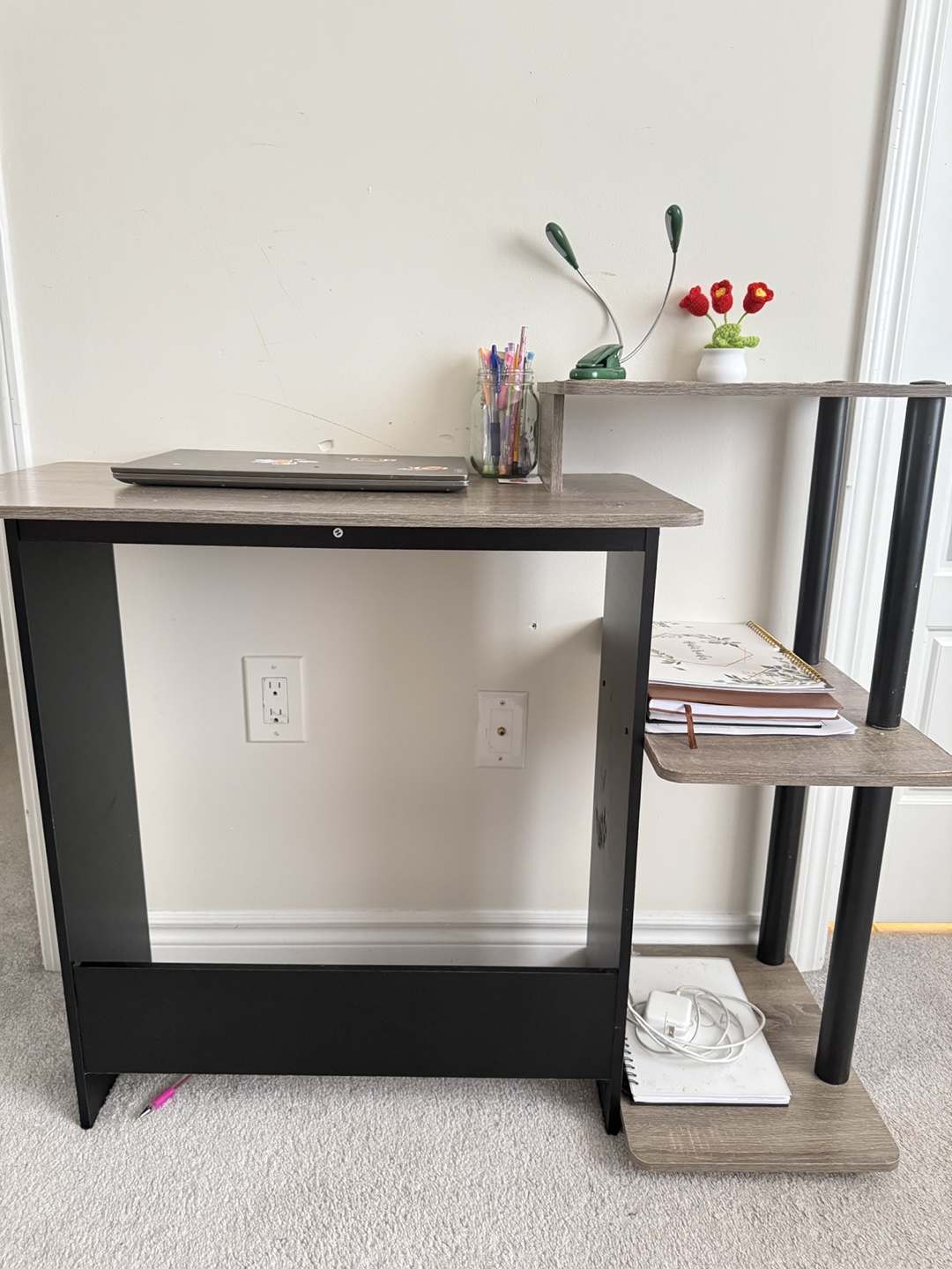 Computer Desk with Shelves - Great Condition! - photo 2