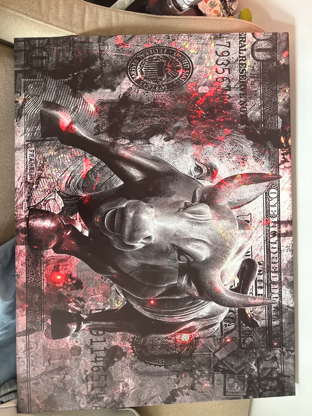 Wall Street Bull Art Print thumbnail