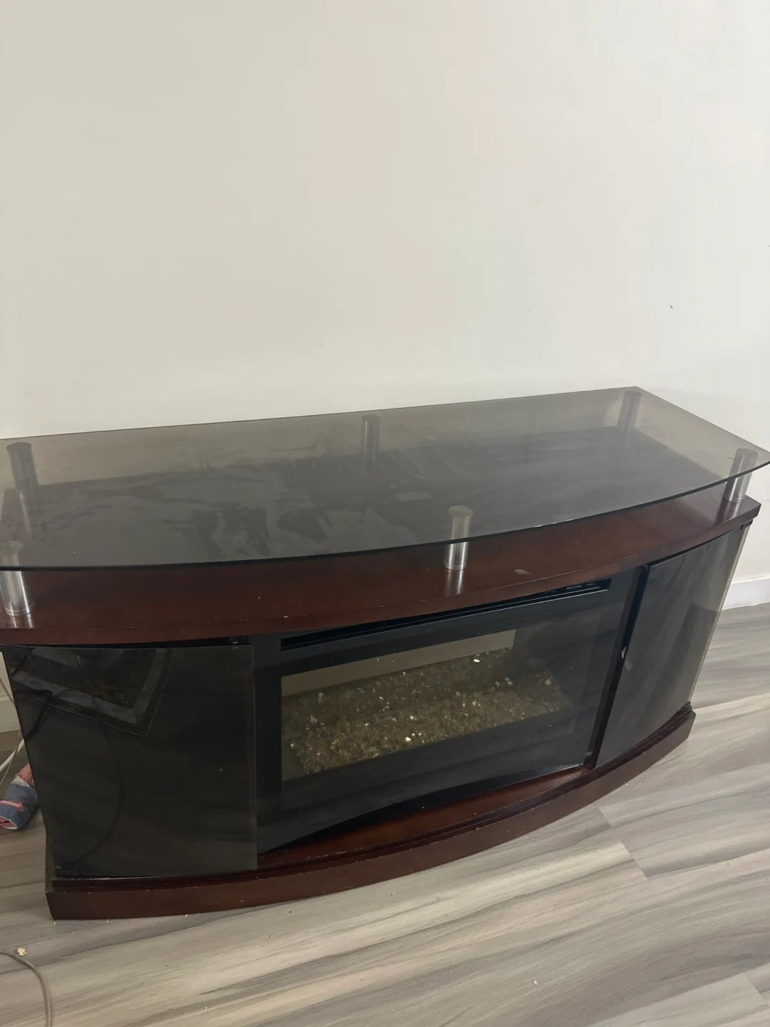 Glass Top TV Stand image indicator(2)