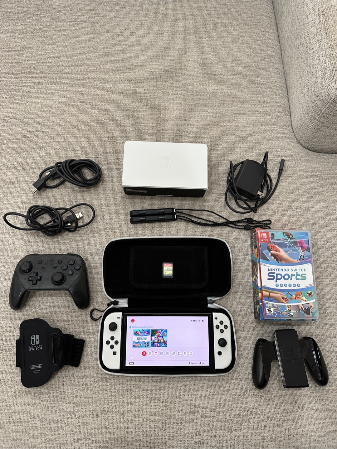 Complete Nintendo Switch OLED Set + Pro Controller & 2 Games 🎮