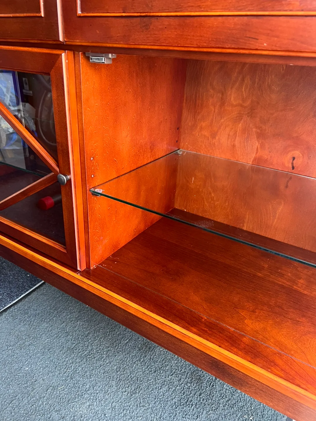 Wooden Display Cabinet with Glass Doors image indicator(4)