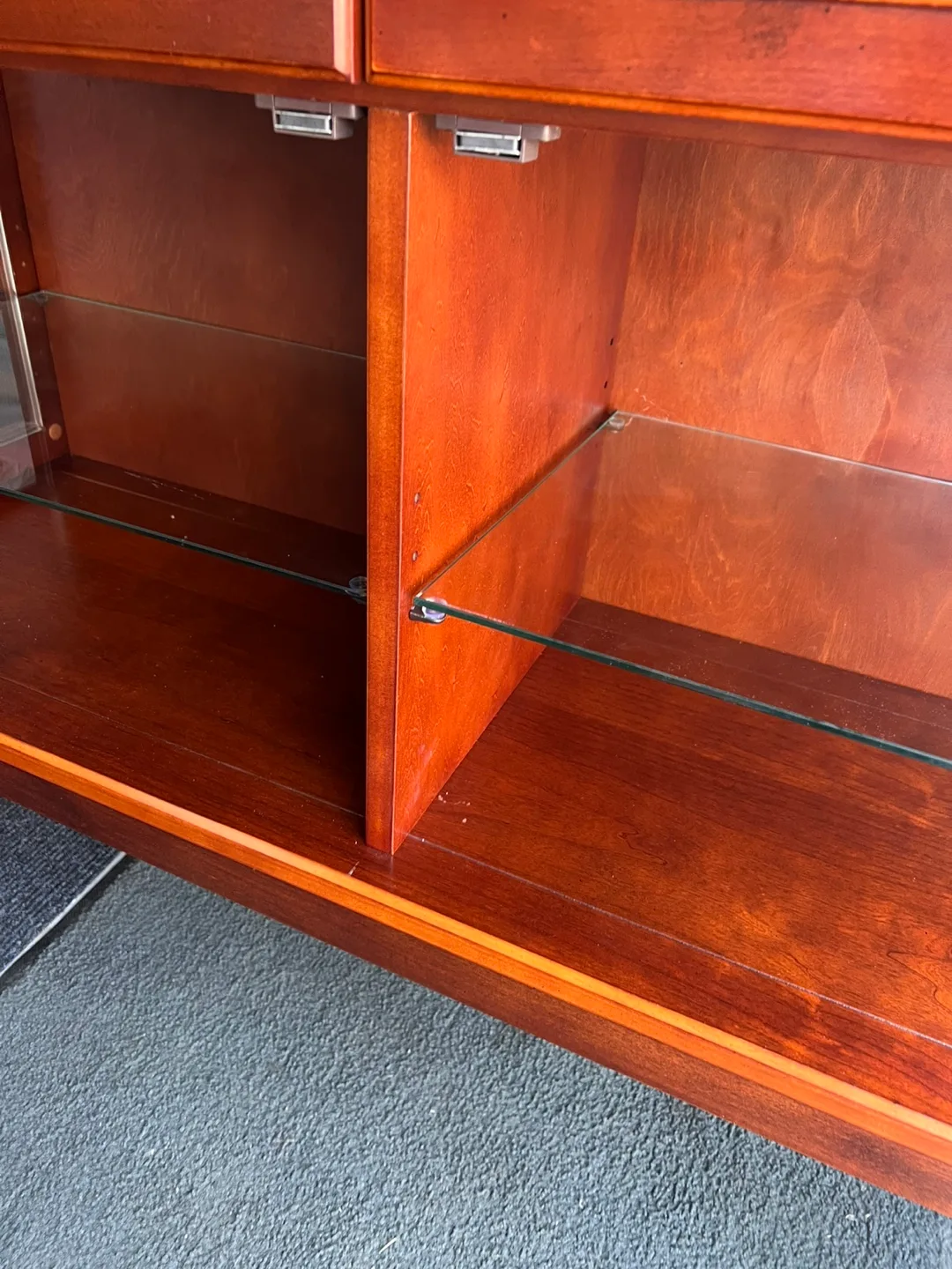 Wooden Display Cabinet with Glass Doors image indicator(3)