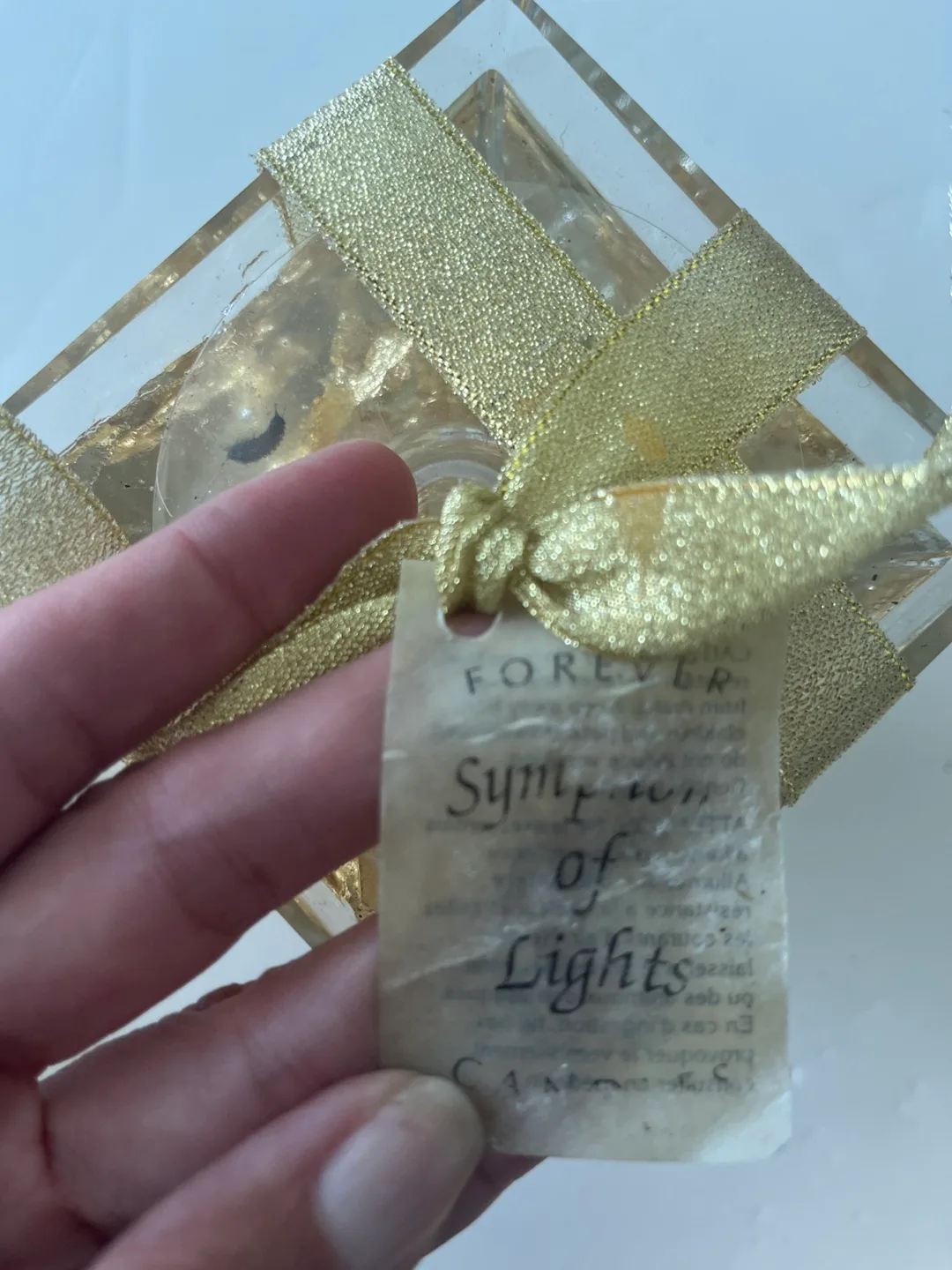 Catalena Creations Gold Tall Square Forever Candle image indicator(2)