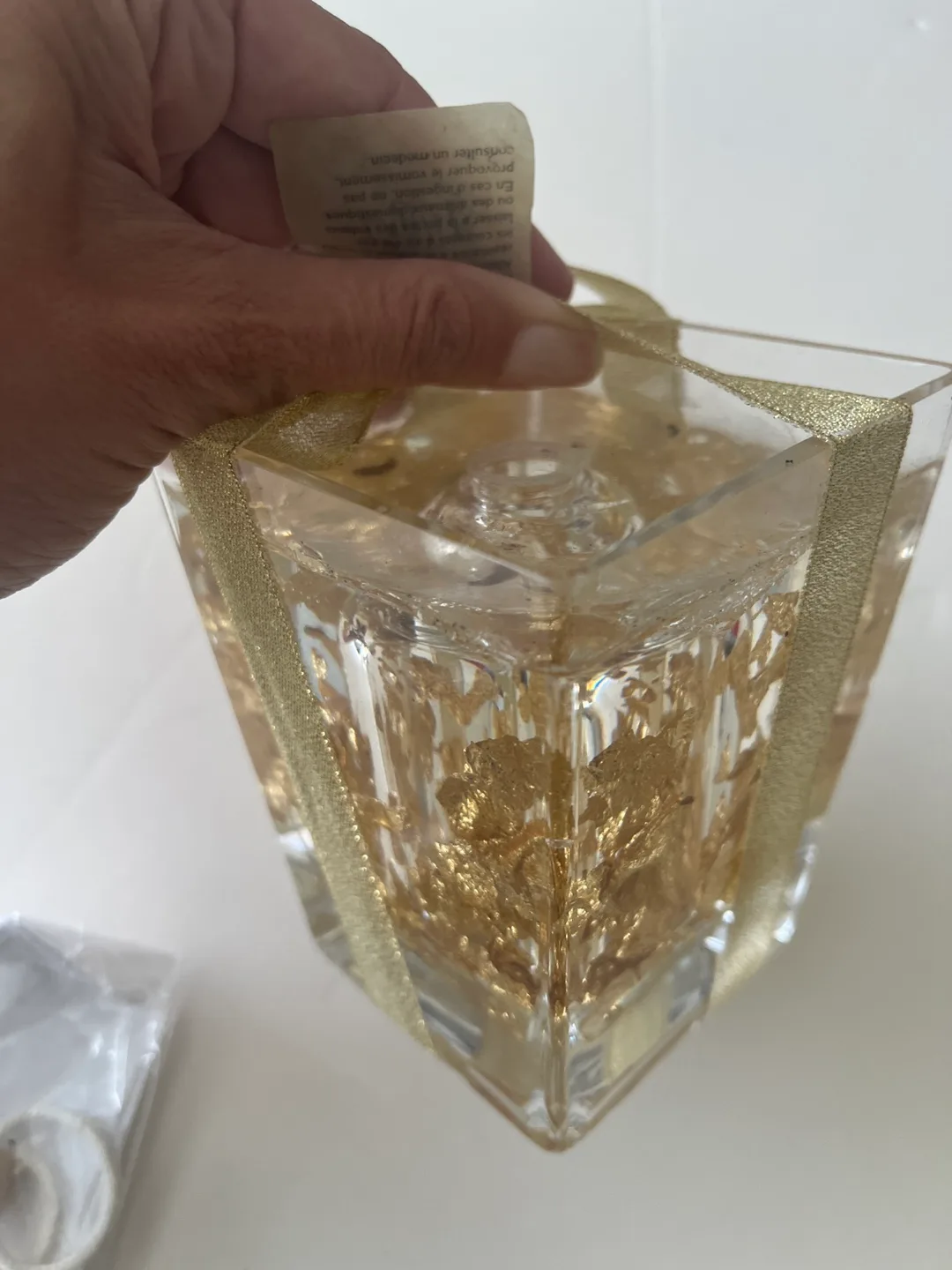 Catalena Creations Gold Tall Square Forever Candle image indicator(3)