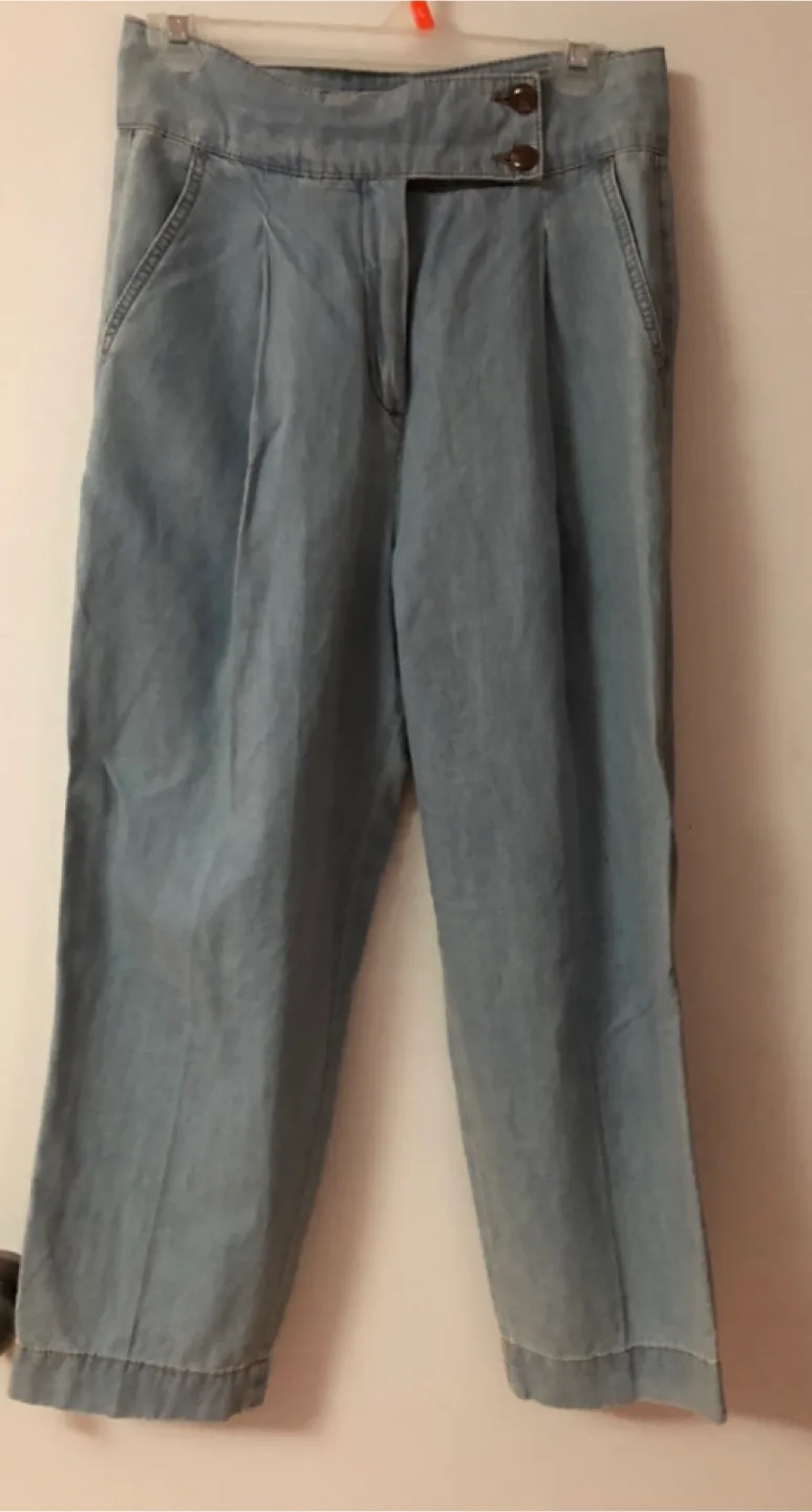 Sisley Light Blue Pants - Size 6 thumbnail