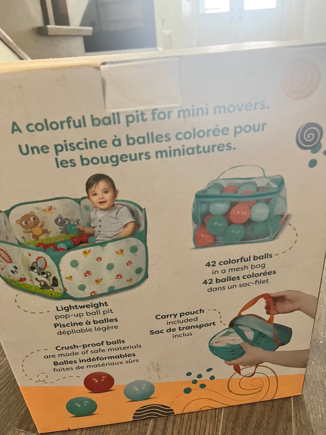 B. toys Mini Playspace Ball Pit - Like New! image indicator(3)