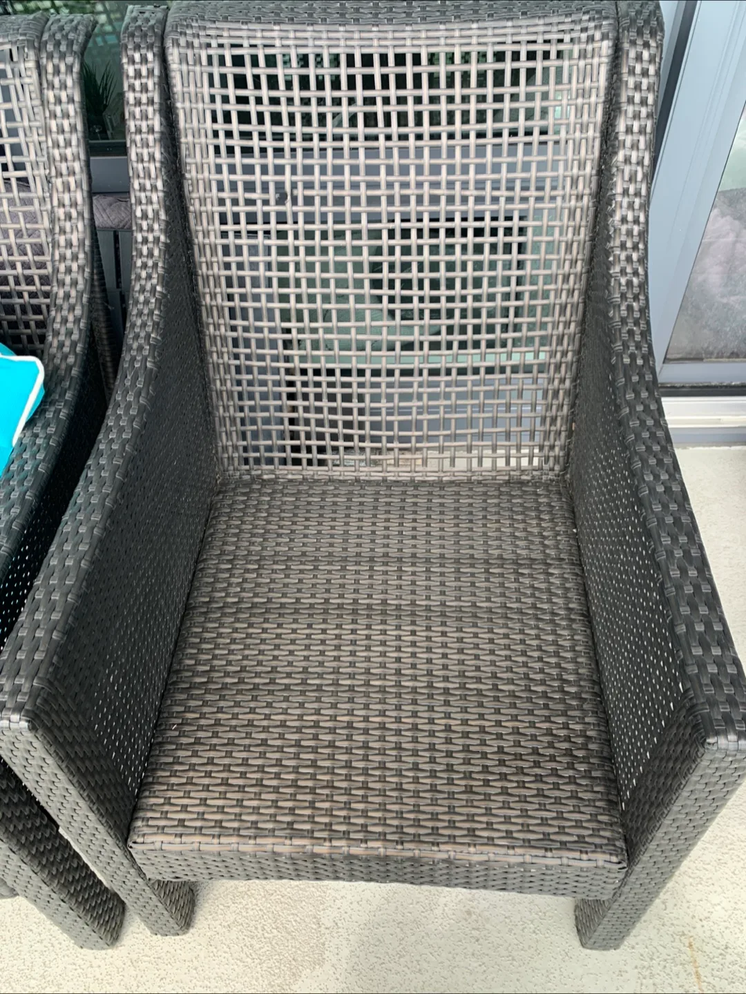 ❗️BID! READ! Set of patio furniture: Chair and Love seat thumbnail