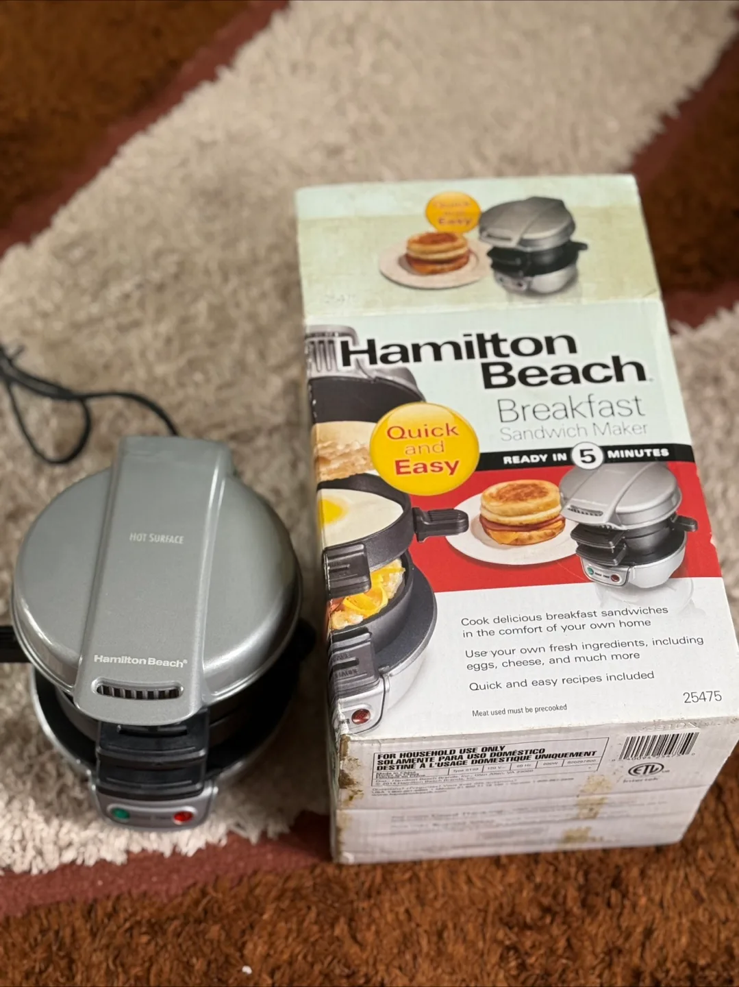 Hamilton Beach Breakfast Sandwich Maker thumbnail