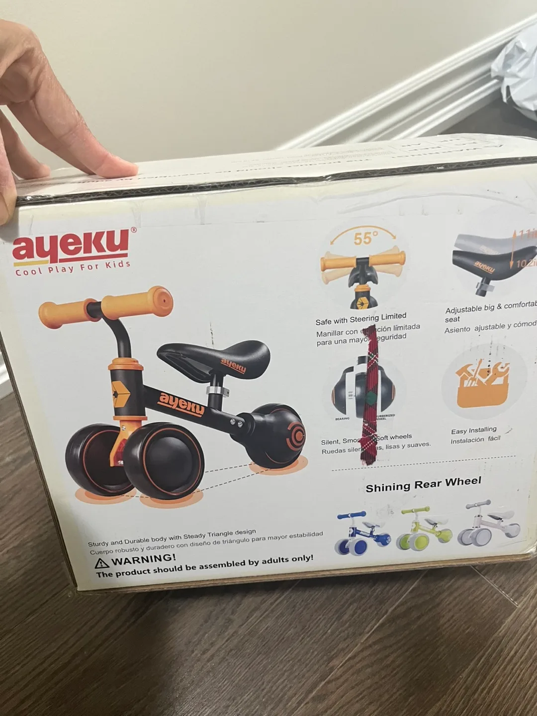 Ayeku Baby Balance Bike - Ages 1-2 - New in Box! image indicator(2)