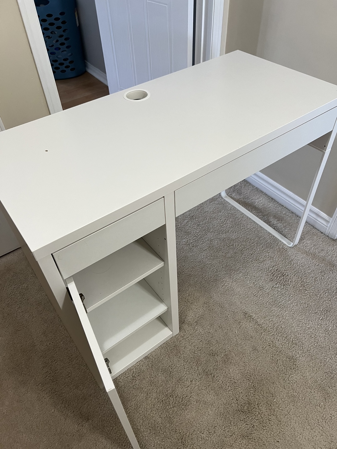 IKEA White Desk, 41 3/8"