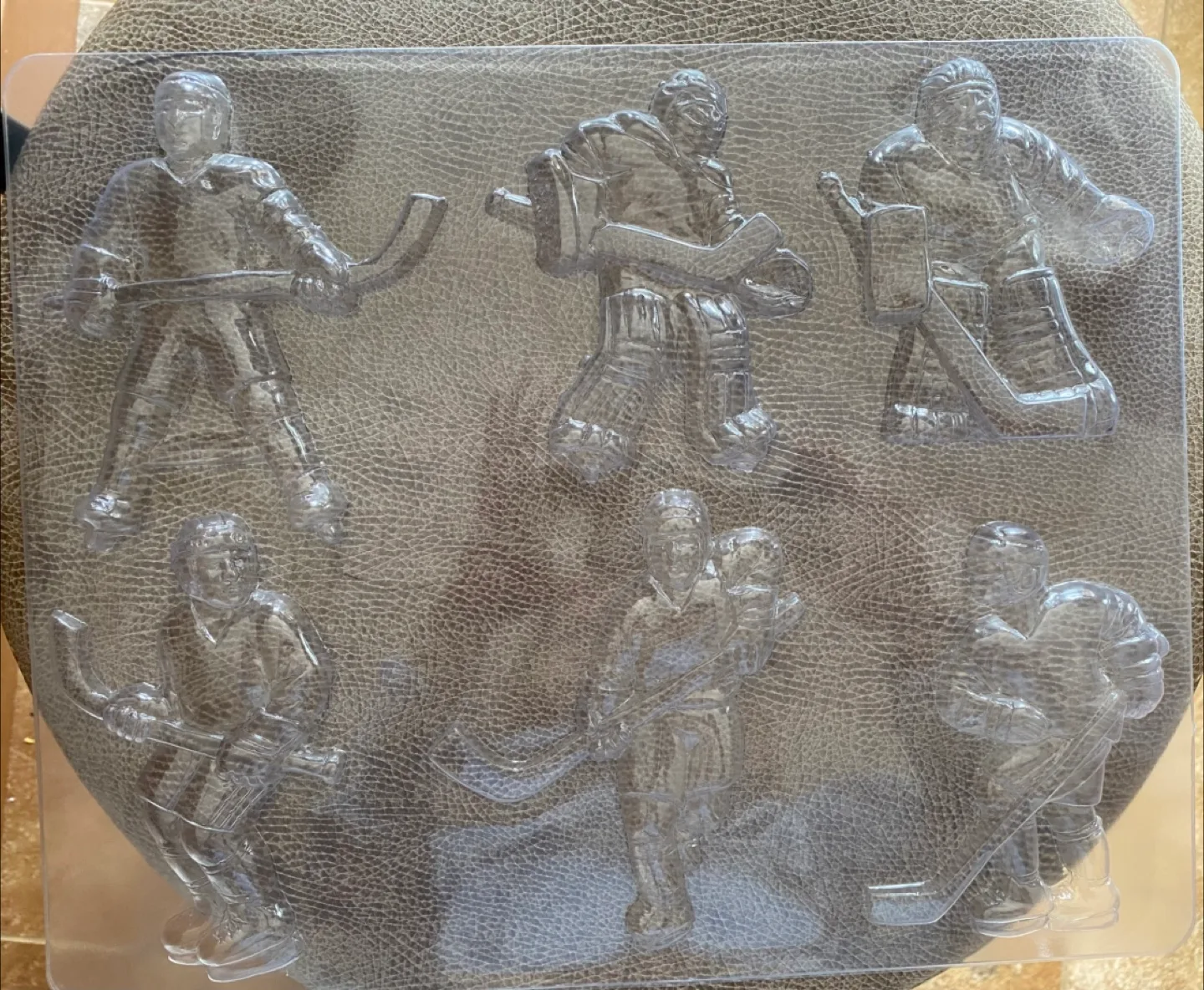 Hockey Player Chocolate/Candy Mold thumbnail
