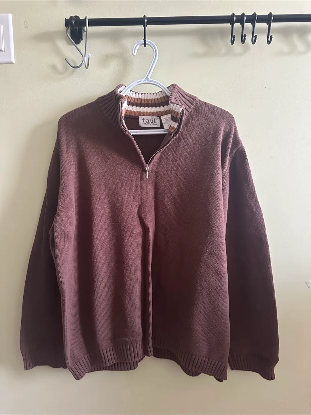 Mens Brown Quarter Zip thumbnail