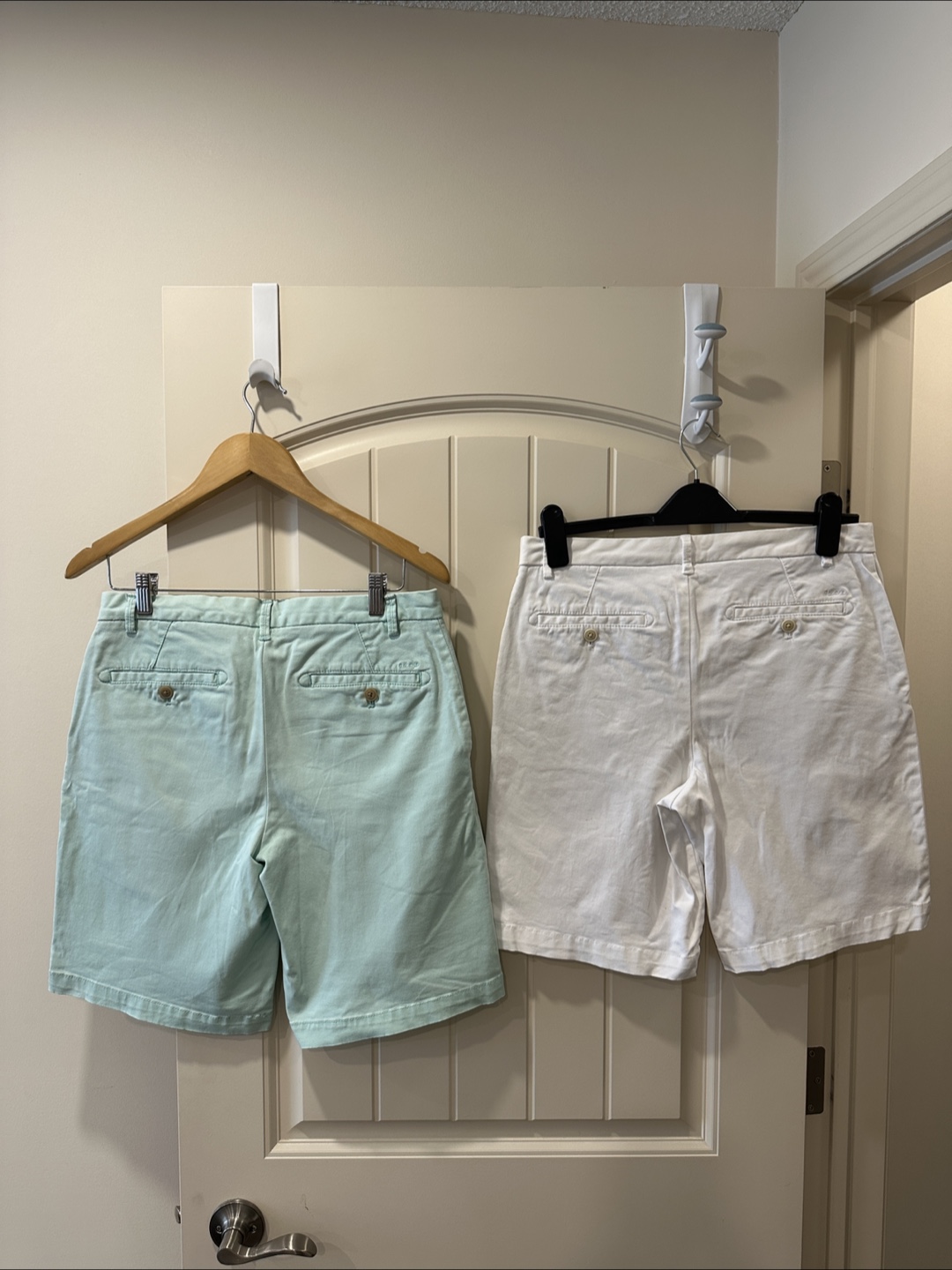 Men’s Summer Shorts Set – IZOD Cotton – 30 Waist – White & Blue - photo 2