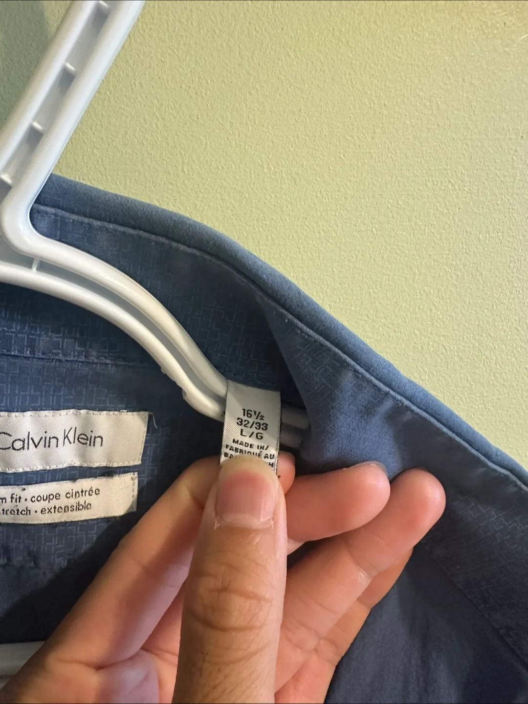 Mens Calvin Klein Button Up Dress Shirt image indicator(3)