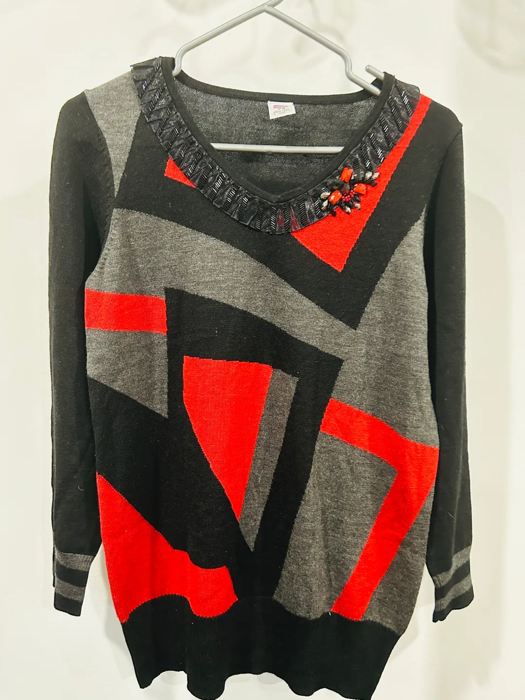 Geometric Patterned Sweater thumbnail