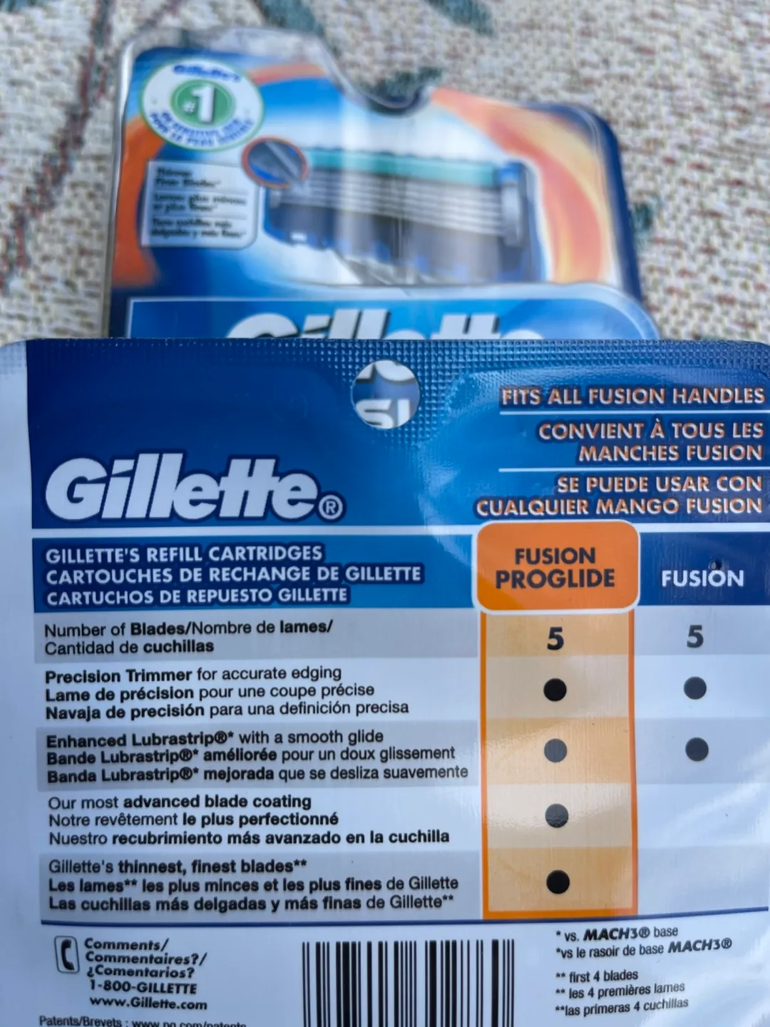 New Gillette Fusion Proglide Razor Cartridge Refills (8) image indicator(2)