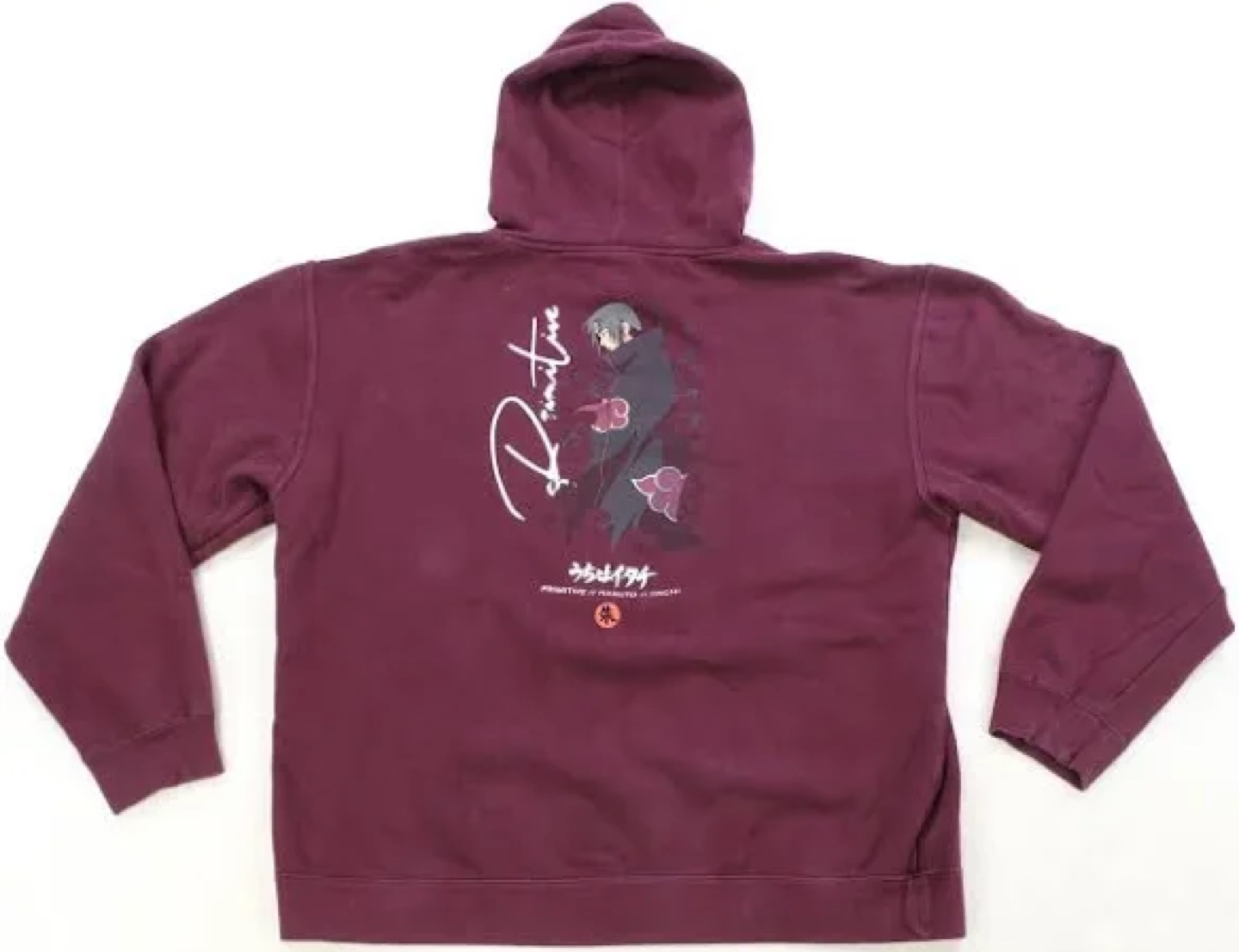 Primitive x Naruto Itachi Hoodie - Burgundy
