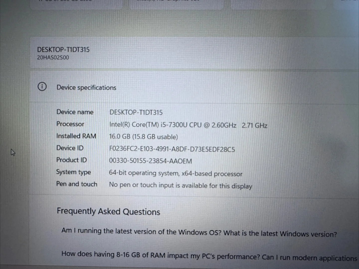 Lenovo T570 i5/7th-16GB/256GB/Win 11 Laptop image indicator(3)