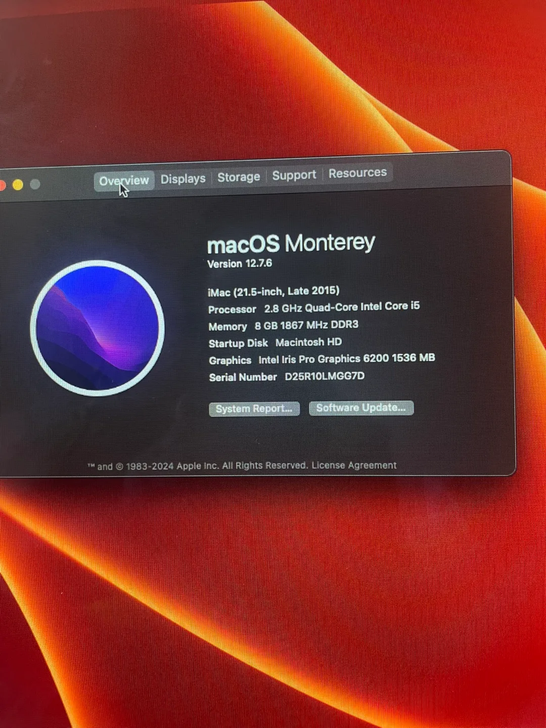 Apple iMac 21.5-inch, Late 2015 image indicator(3)