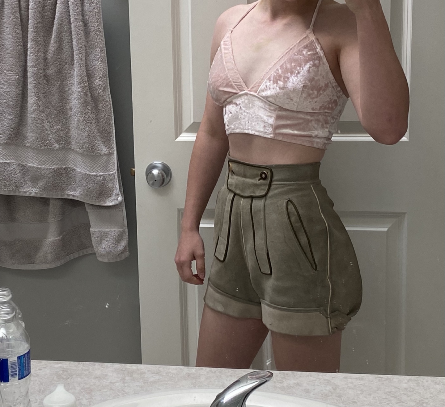 Authentic Vintage 70's Lederhosen Suede Leather - photo 3