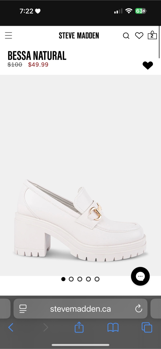 Steve Madden Bessa Natural Loafers