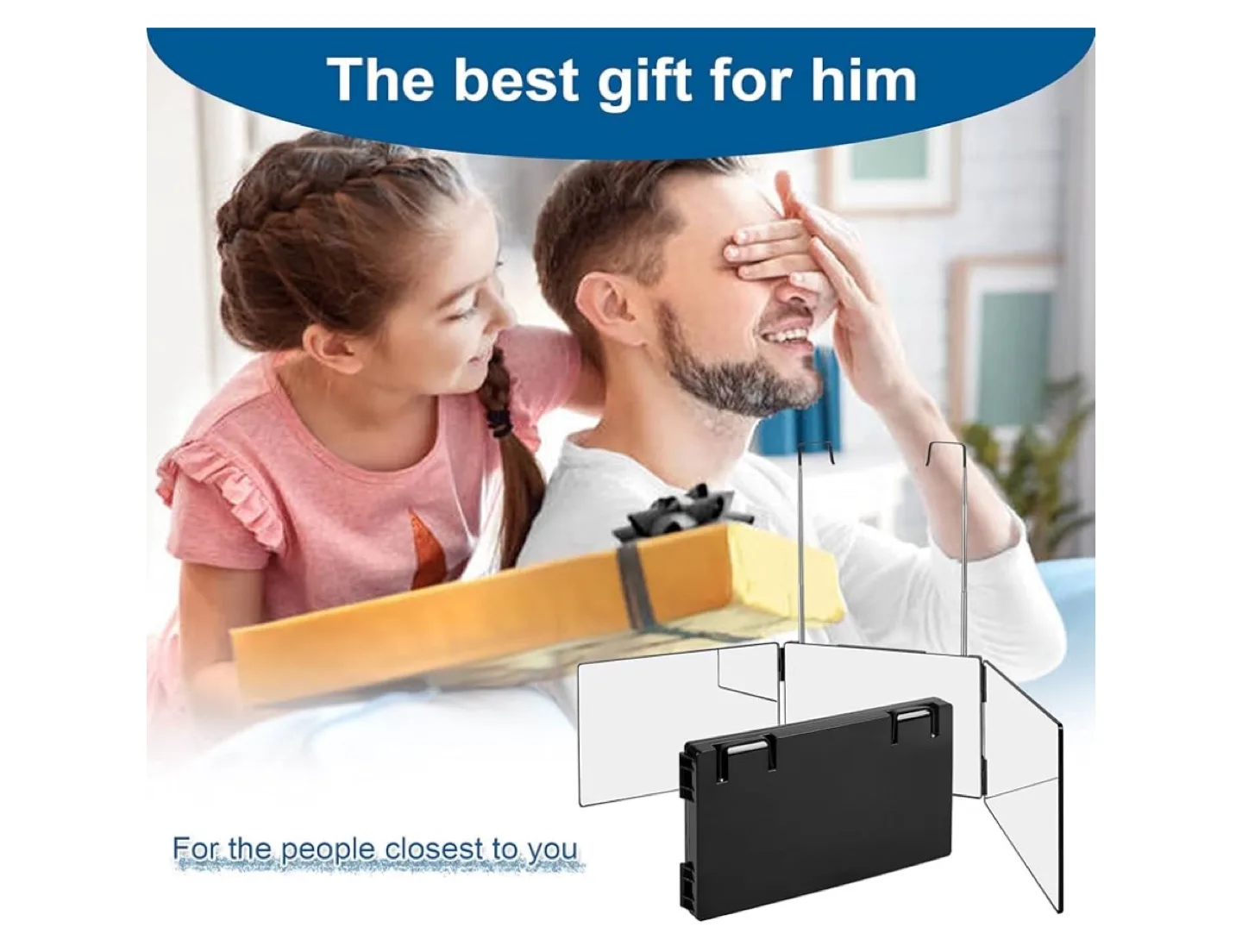 🥕3-Way Mirror for Self Hair Cutting image indicator(5)