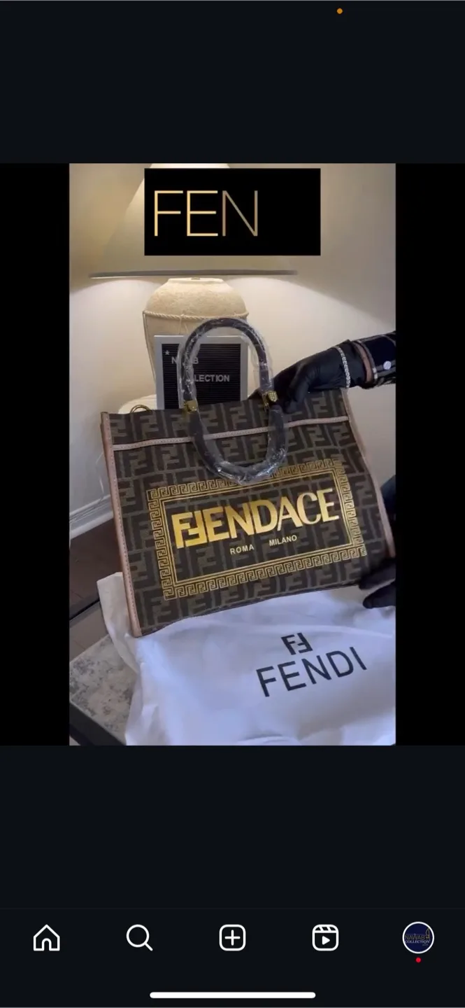 Fendi Roma Milano Tote Bag thumbnail
