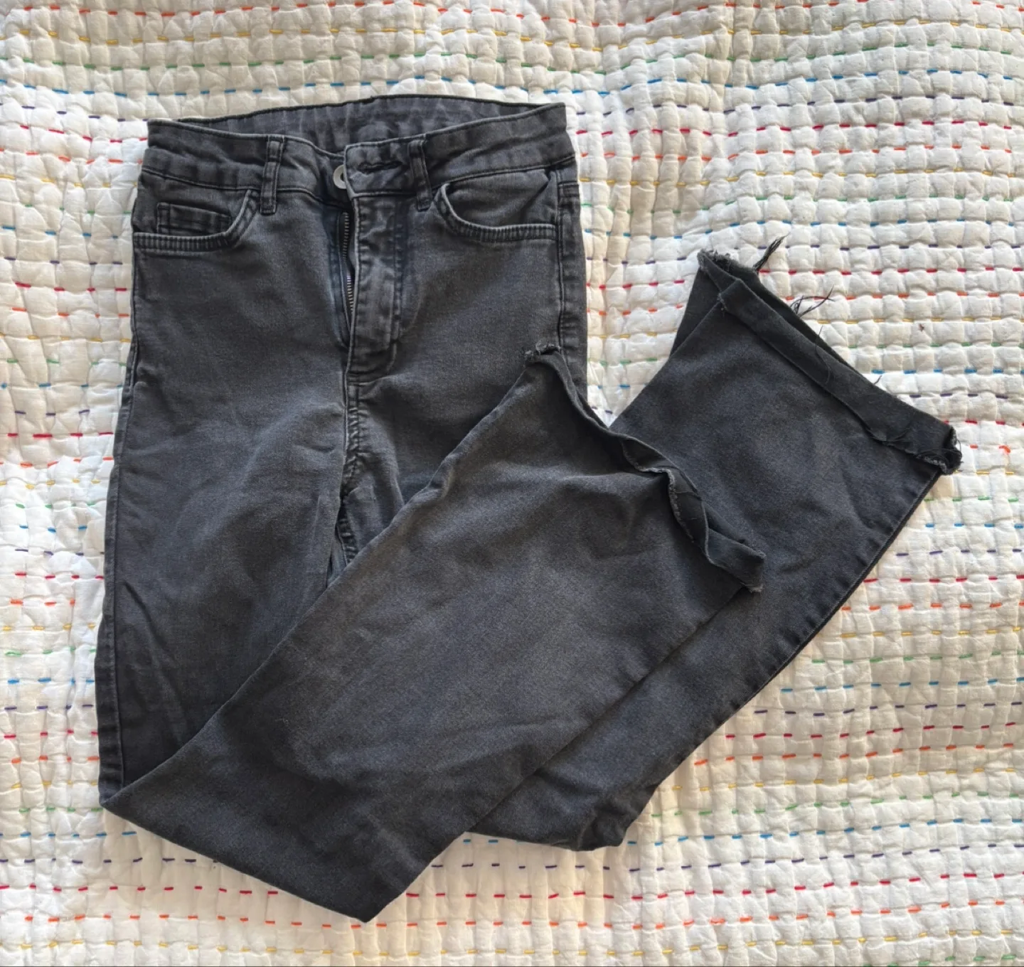 Gray Flare Jeans thumbnail