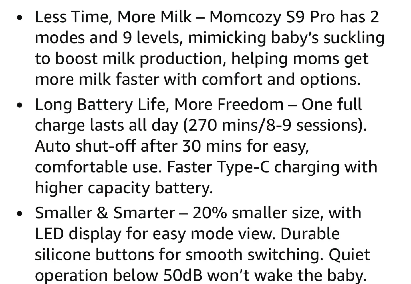 Momcozy S9 Pro Hands-Free Breast Pump (2 Pack) image indicator(5)