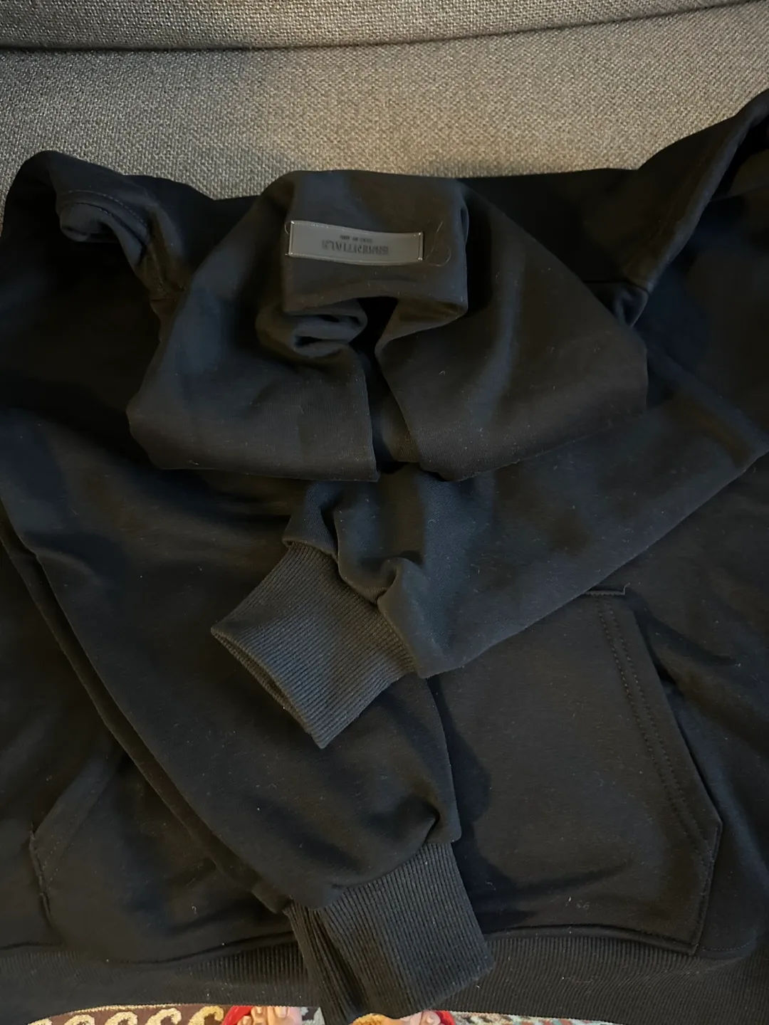 Fear of God Essentials Black Hoodie image indicator(3)