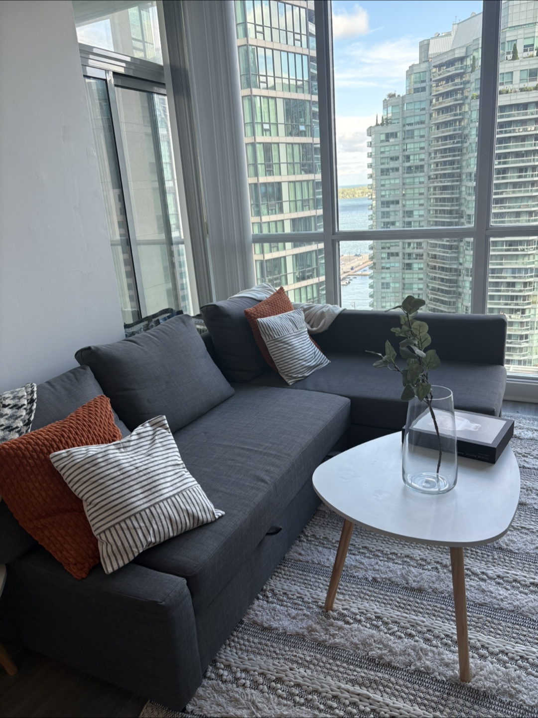 IKEA Friheten Sleeper Sectional Sofa Grey