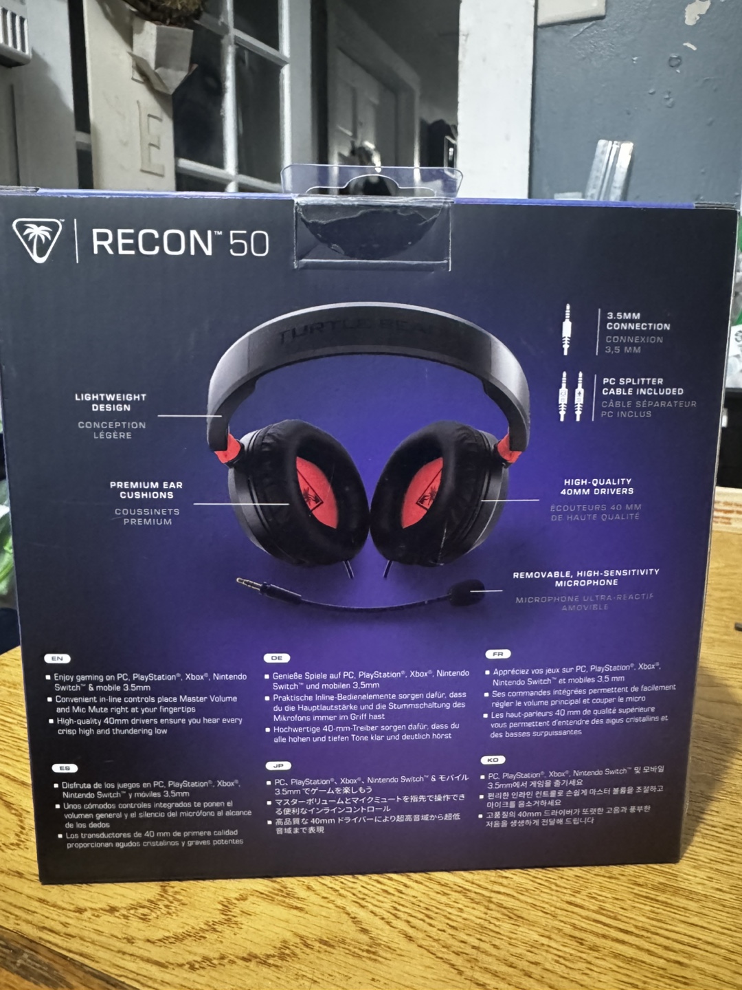 Turtle Beach Recon 50 Wired Gaming Headset - Black/Red - photo 2