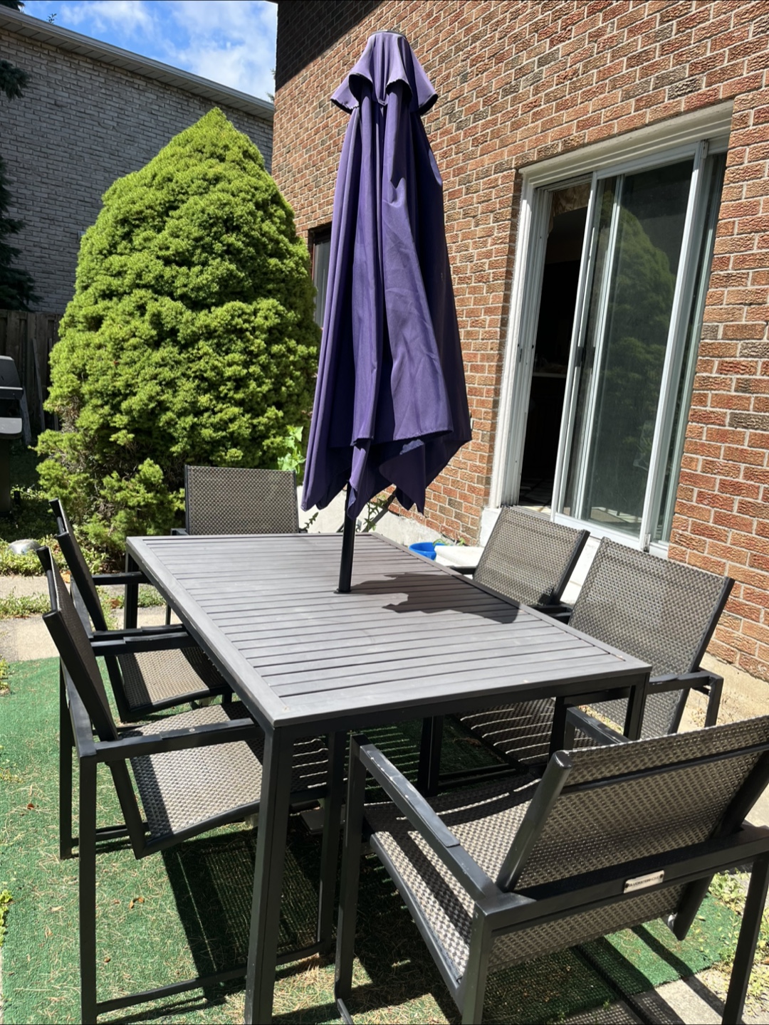 GlucksteinHome Patio Dining Set with Umbrella - photo 3