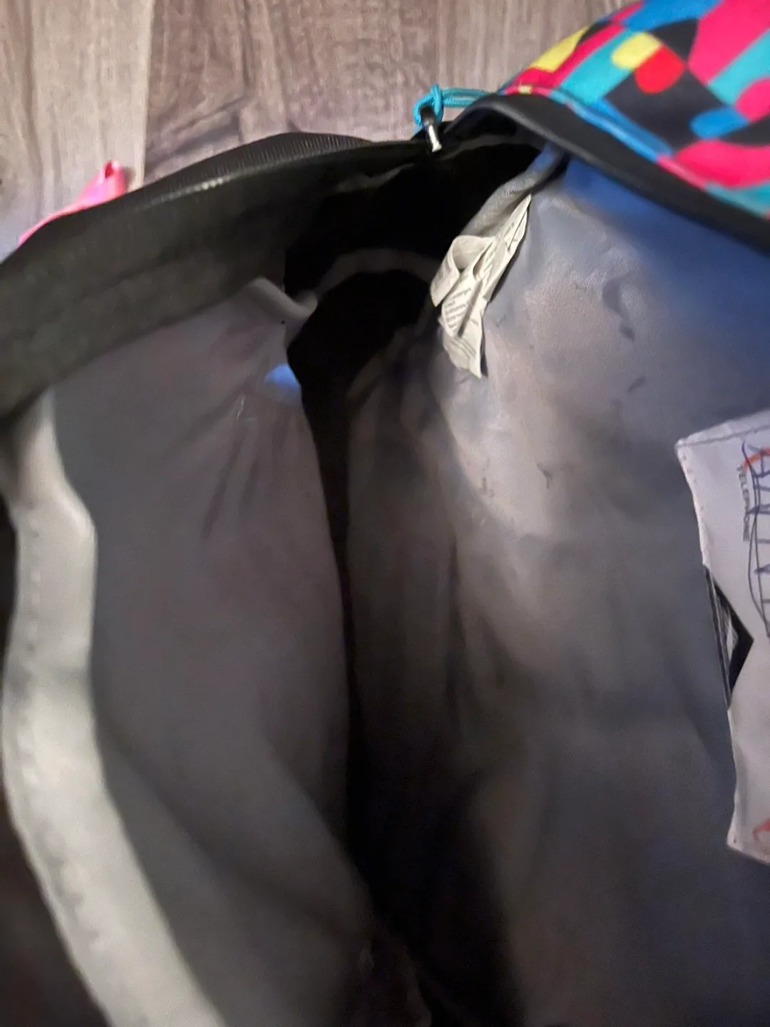 High Sierra Backpack - Black with Colourful Design image indicator(2)