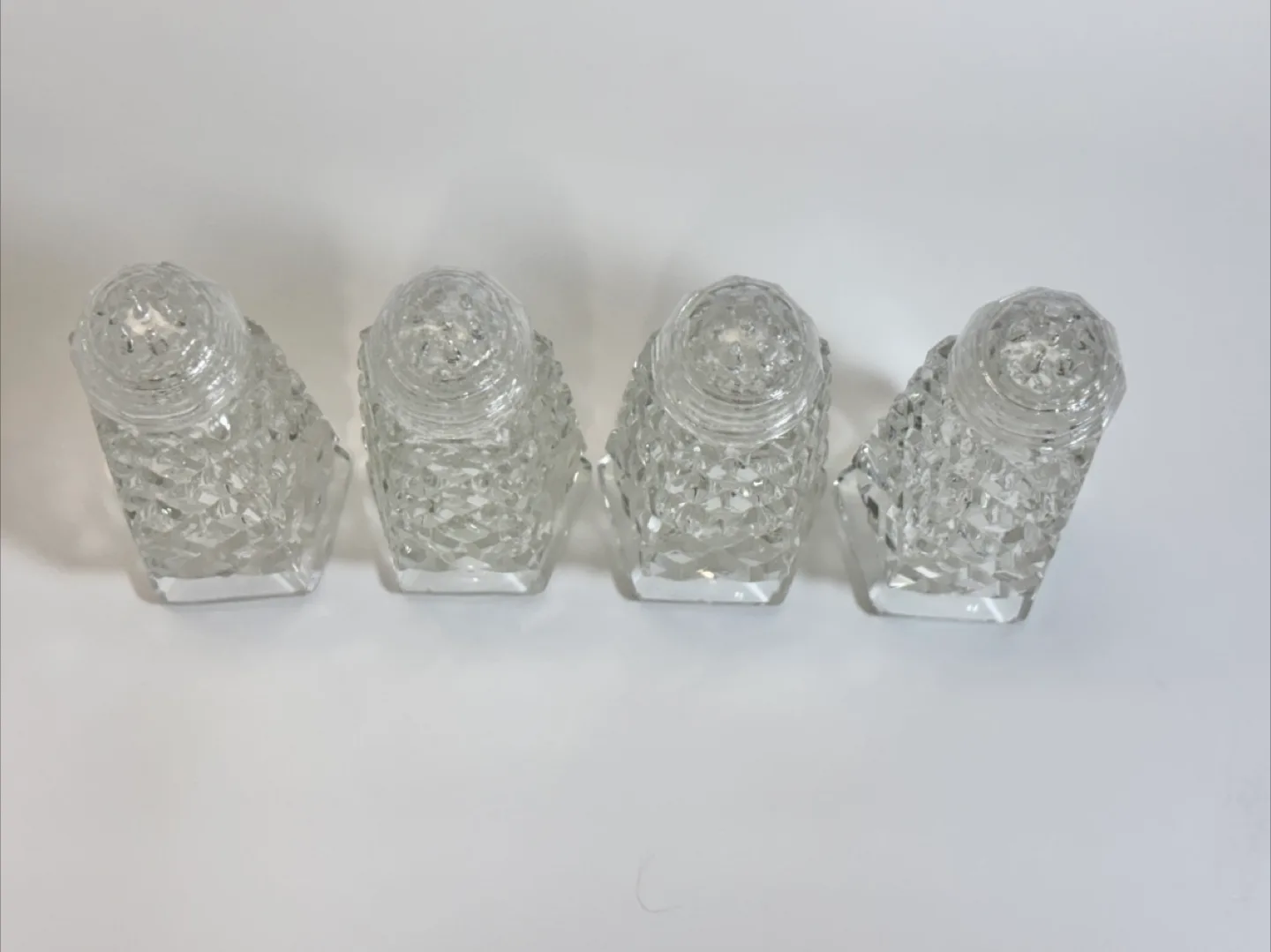 Crystal Salt and Pepper Shakers Vintage image indicator(3)