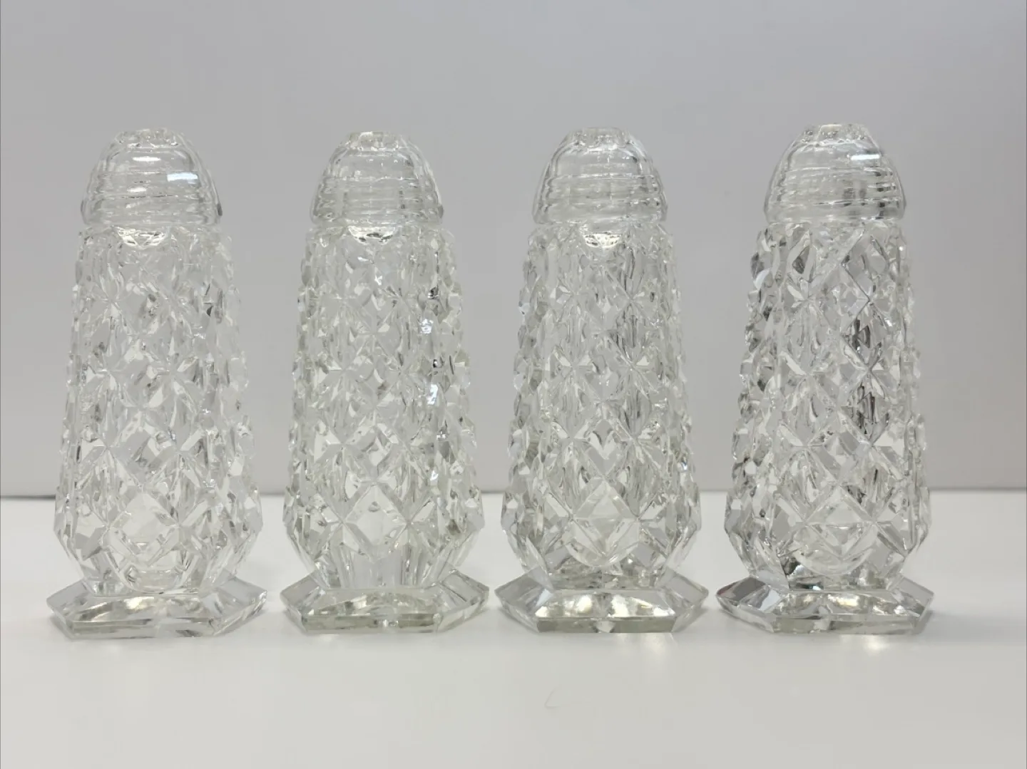 Crystal Salt and Pepper Shakers Vintage image indicator(2)