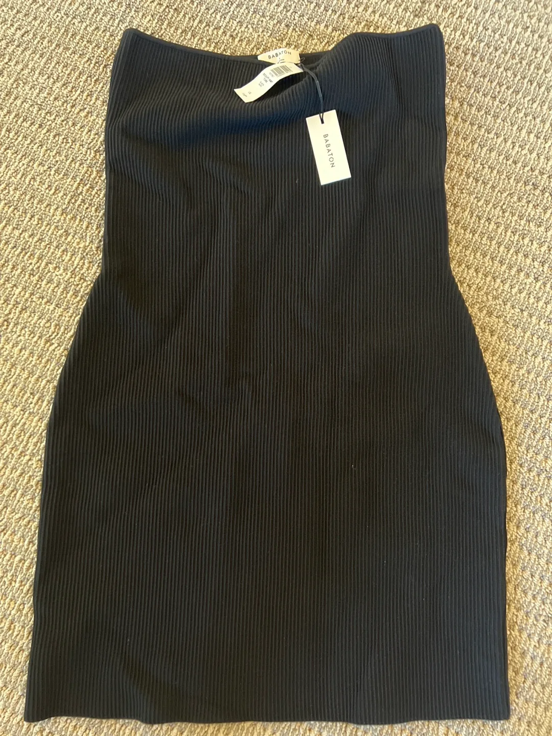 Babaton Sculpt Knit Tube Dress - Black, Large thumbnail