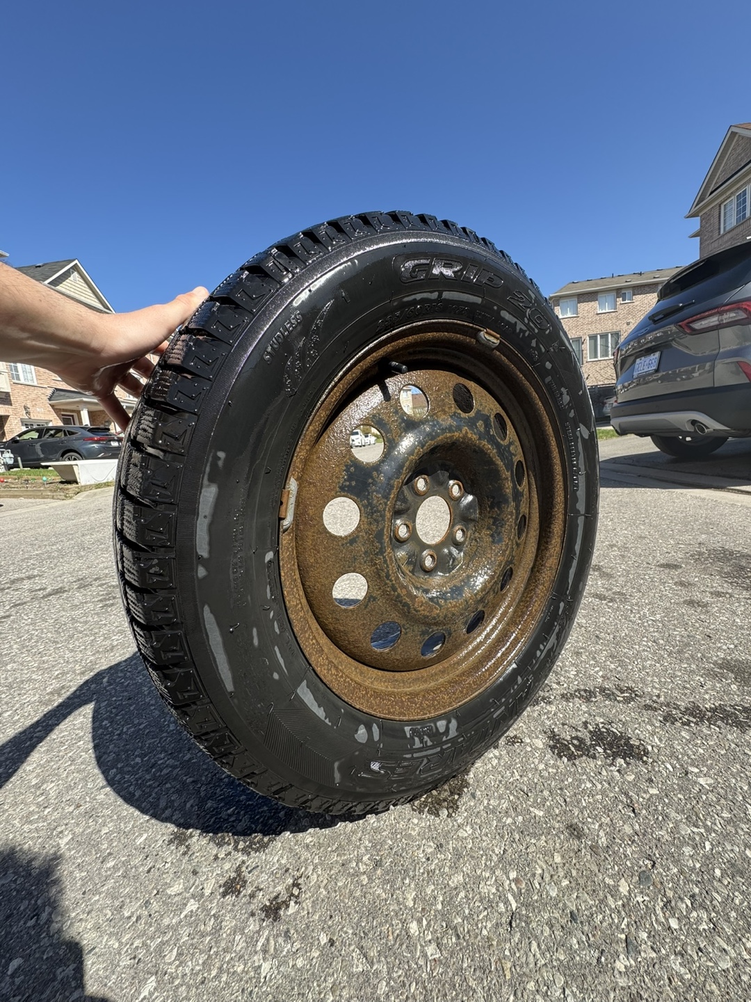 Grip 235/60R16 Winter Tire on Steel Rim - photo 4