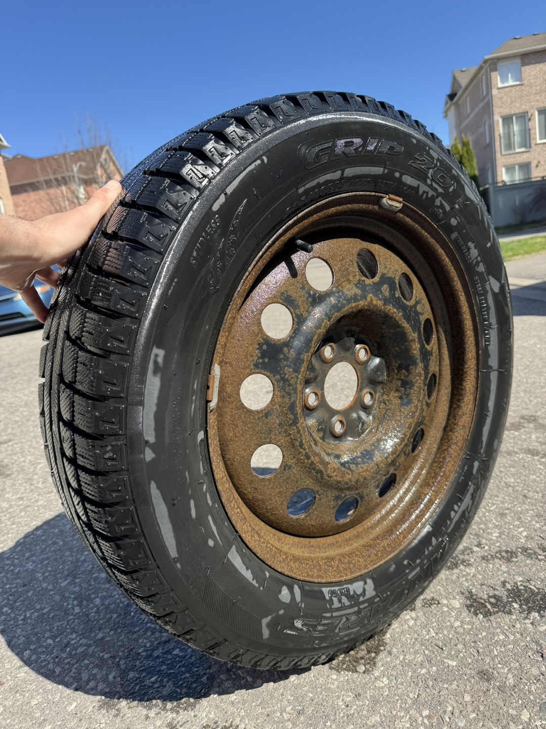 Grip 235/60R16 Winter Tire on Steel Rim