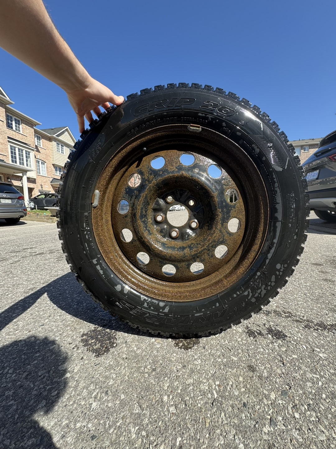 Grip 235/60R16 Winter Tire on Steel Rim - photo 5