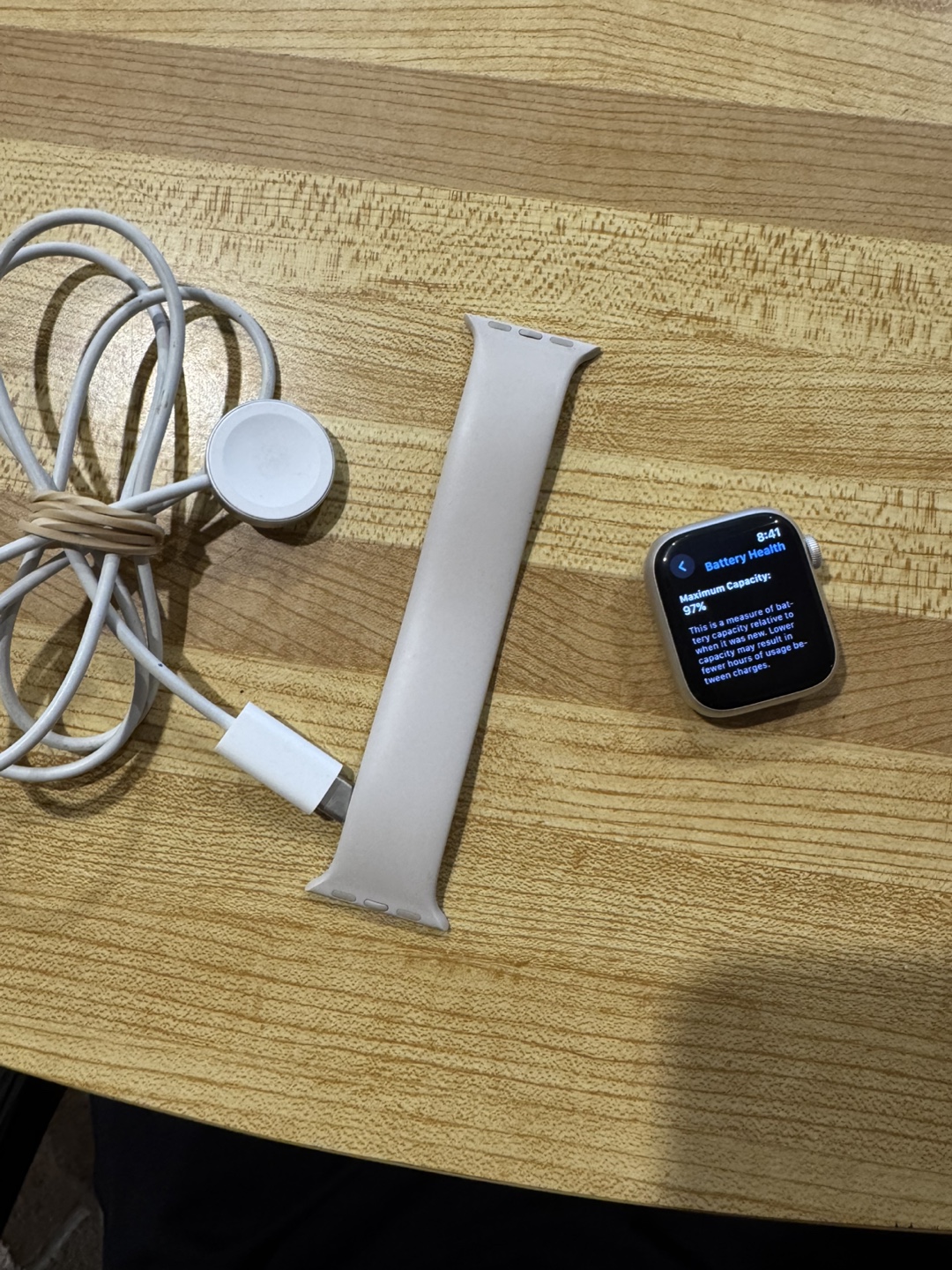 Apple Watch Series 7 – 41mm Starlight ⌚️ | Like New | 97% - photo 2