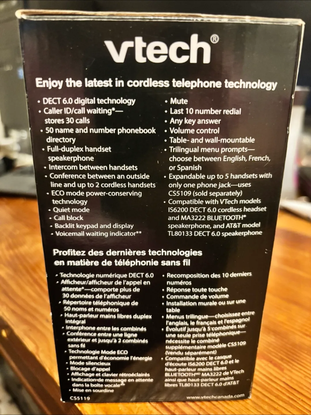 VTech CS5119 Cordless Phone System - Like New! image indicator(2)