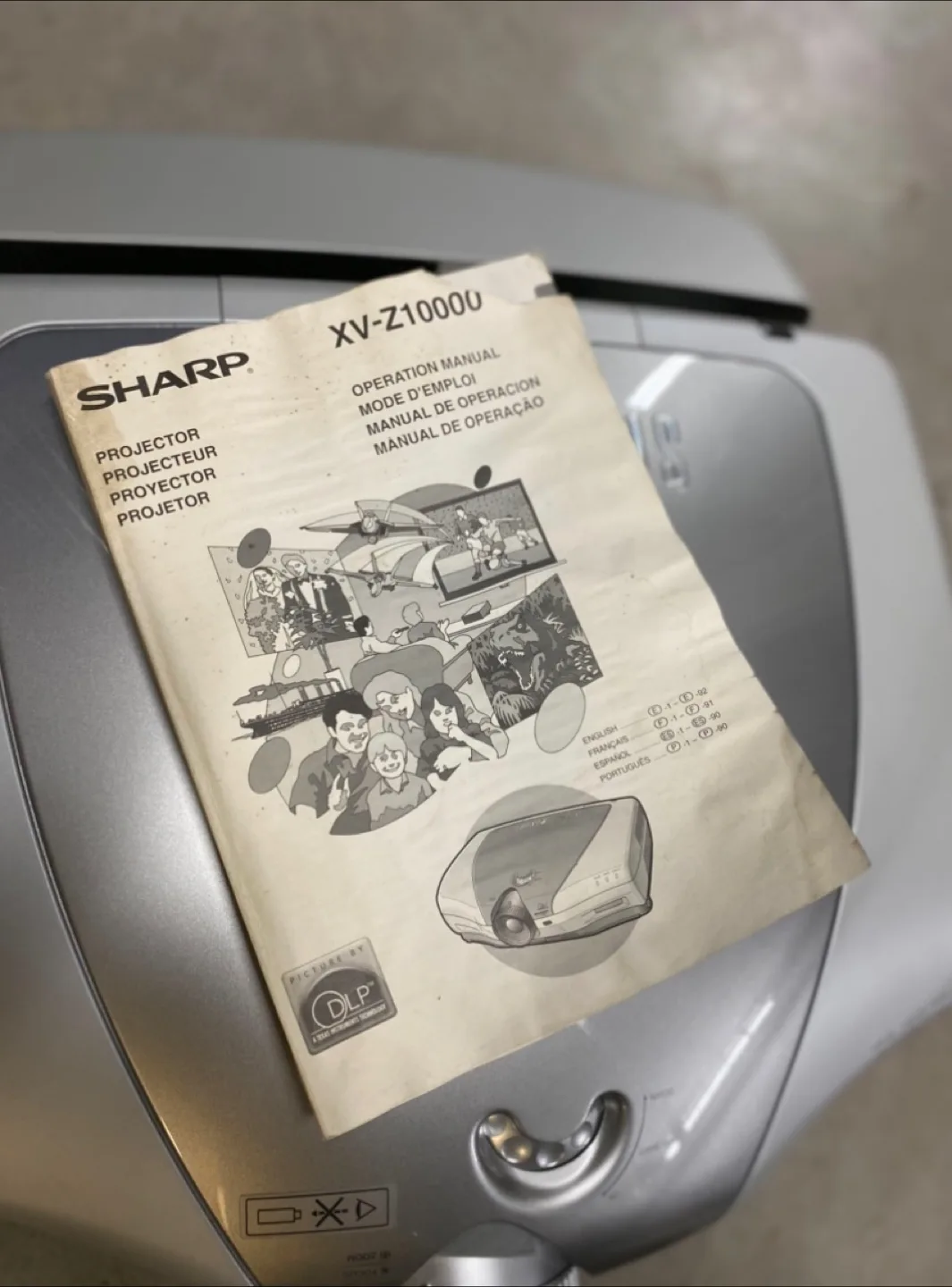 Sharp XV-Z10000 Projector image indicator(4)