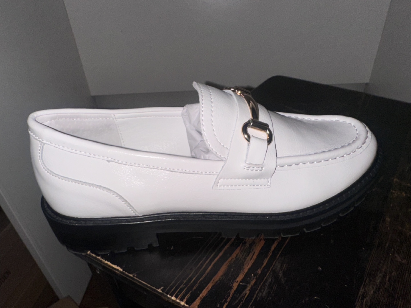 Miston White Leather