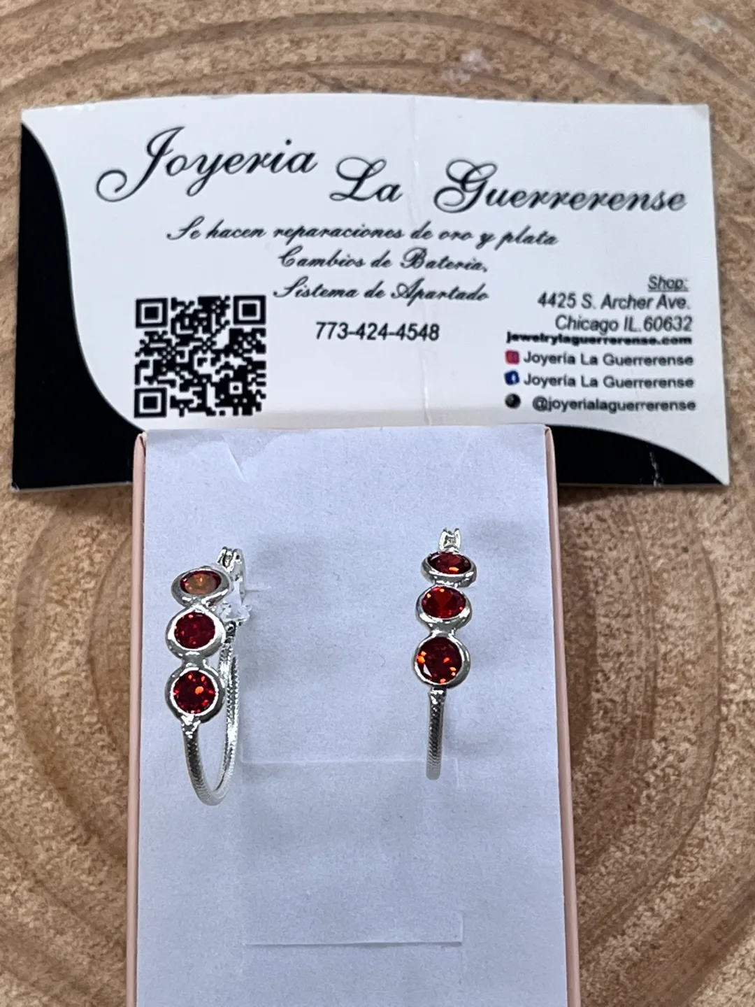 Joyeria La Guerrerense Silver9.25  Hoop Earrings image indicator(2)
